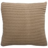 Kidsdepot Manta Cable Kussen taupe 2 stuks