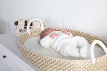 Childhome rieten verschoningsmand naturel met matras