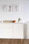 Childhome rieten verschoningsmand naturel met matras