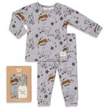 Feetje Pyjama Roar Riley Grijs Melange Premium Sleepwear
