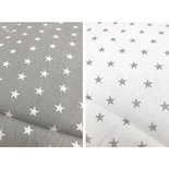 Bopita Boxkleed Stars Grijs - Wit