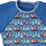 Bibetta Mouwslab Vos en Eekhoorn Slaatblauw