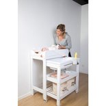 Childhome Verzorgingstafel / Luiertafel Wit Incl. Bad