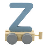 Houten Treinletter Z Blauw