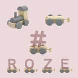 Houten Treinletter Z Roze