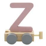 Houten Treinletter Z Roze