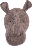 Kidsdepot Dierenhoofd Rhino / Neushoorn Bruin