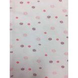 Beeren Bodywear baby Slaapzak lange mouw wit-roze 70cm.