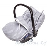 Baby Anne-Cy Autostoelhoes en Voetenzak Oslo Grey-White Star