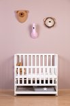 Childhome Bedkant Wieg wit incl. wielen