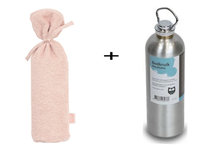 Jollein Terry Pale Pink Kruikenzak inclusief Kruik
