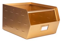 Kidsdepot Pure Metalen Bak Stapelbaar Goud