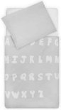 Dekbedovertrek Jollein ABC Soft Grey junior