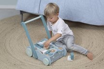 Little Dutch Houten Blokkenkar Blauw