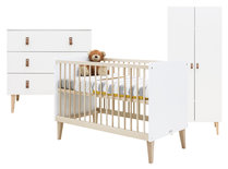 Bopita 3-delige babykamer Indy Wit / Naturel
