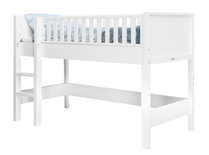 Bopita Nordic Halfhoogslaper met rechte trap wit