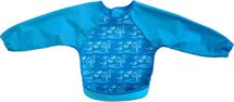 Bibetta Mouwslab Turquoise Vogel