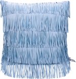 Kidsdepot Kussen Zebra Fringe Blue