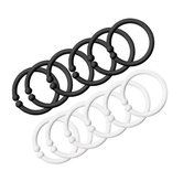 BIBS Loops speelringen black/white