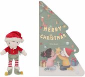 Little Dutch Cadeau-set met Kerstboek en Kerst Jim 18 cm