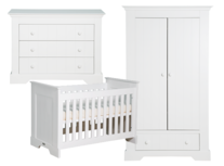 Bopita Narbonne Babykamer 3-delig Wit Bopita Narbonne Babykamer 3-delig Wit