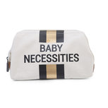 Childhome Baby Necessities Toilettas Canvas Off White Stripes Black Gold Childhome Baby Necessities Toilettas Canvas Off White Stripes Black Gold