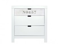 Bopita Basic Wood Commode 3 laden Wit / White Wash Bopita Basic Wood Commode 3 laden Wit / White Wash