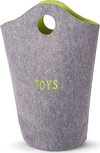 Childhome Vilten Speelgoedzak Grijs - Lime Childhome Vilten Speelgoedzak Grijs - Lime