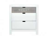 Bopita Basic Wood Commode 3 laden Wit / Gravel Wash Bopita Basic Wood Commode 3 laden Wit / Gravel Wash