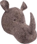 Kidsdepot Dierenhoofd Rhino / Neushoorn Bruin Kidsdepot Dierenhoofd Rhino / Neushoorn Bruin