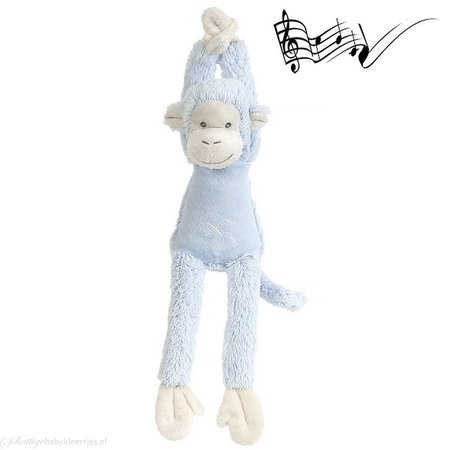 Happy Horse Blue Monkey Mickey Muziekknuffel