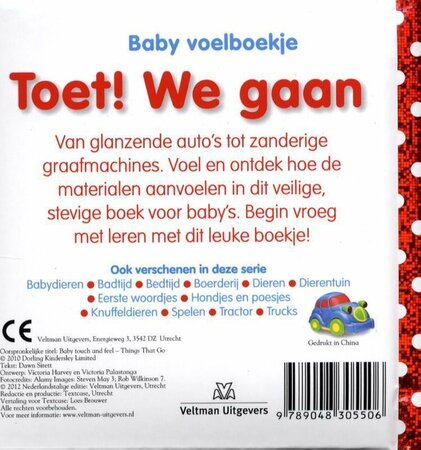 Baby Voelboekje Toet! We gaan