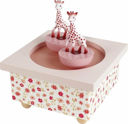 Sophie de Giraf Muziekdoosje Roze
