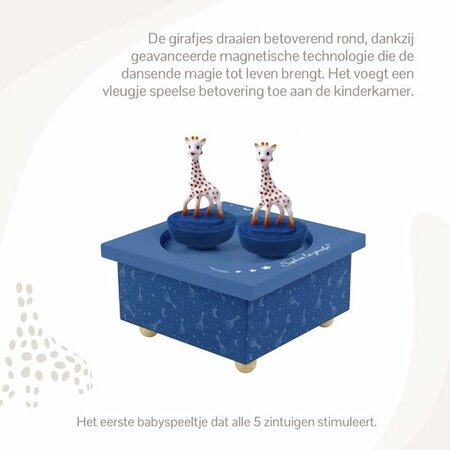 Sophie de Giraf Muziekdoosje Blauw
