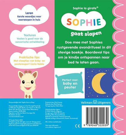 Kartonboek Sophie gaat slapen